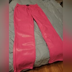 Judy Blue Feaux Leather Pink Pants